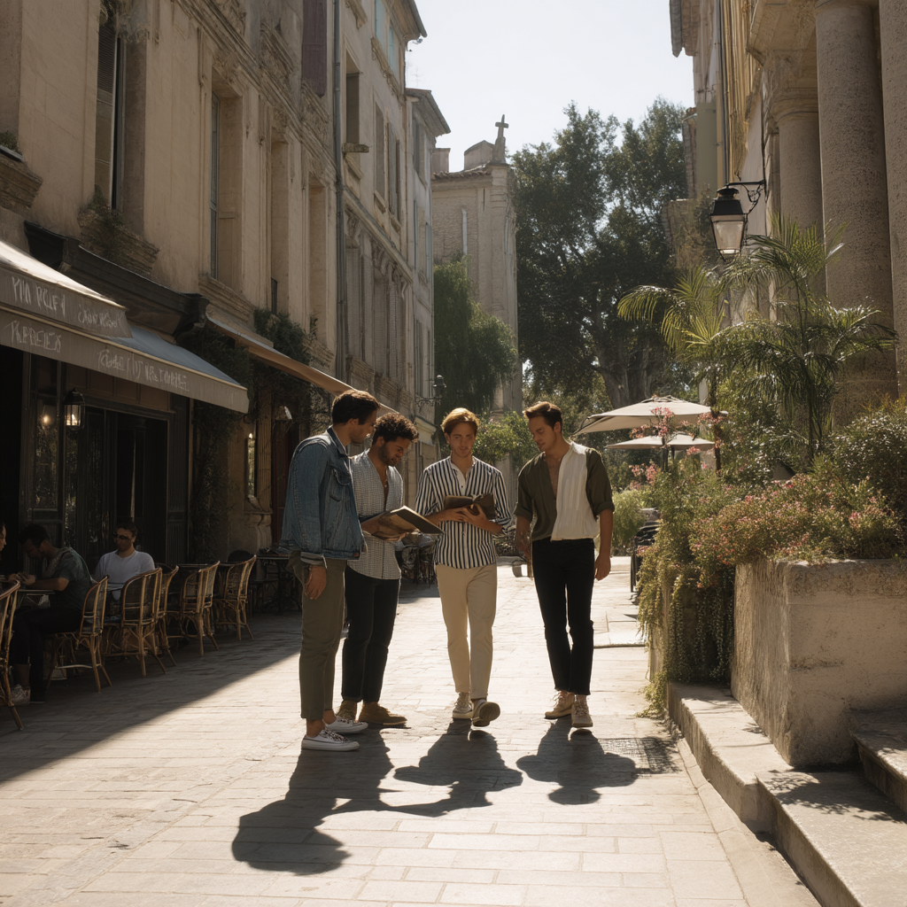 lemec66_Four_gay_men_leisurely_strolling_through_the_quiet_mo_b12fa4c4-e8b8-4785-a2c2-348934f42717_1 copy